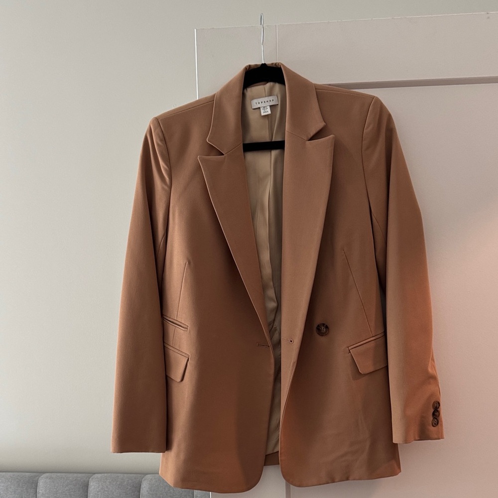 Topshop Tan Blazer Size 2